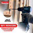 KIT MAKITA ORIGINAL: BORMASINĂ CU ACUMULATOR + CHEIE DE IMPACT + 26 DE ACCESORII + 2 BATERII (PROMOȚIE BLACK FRIDAY)